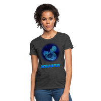 Thumbnail for Women's Stellar Aquarius T-Shirt - heather black