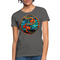 Thumbnail for Women's Mosaic Pisces T-Shirt - charcoal