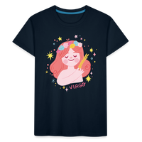 Thumbnail for Kid’s Pinky Virgo Premium Organic T-Shirt - deep navy