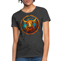 Thumbnail for Women's Mosaic Taurus T-Shirt - heather black