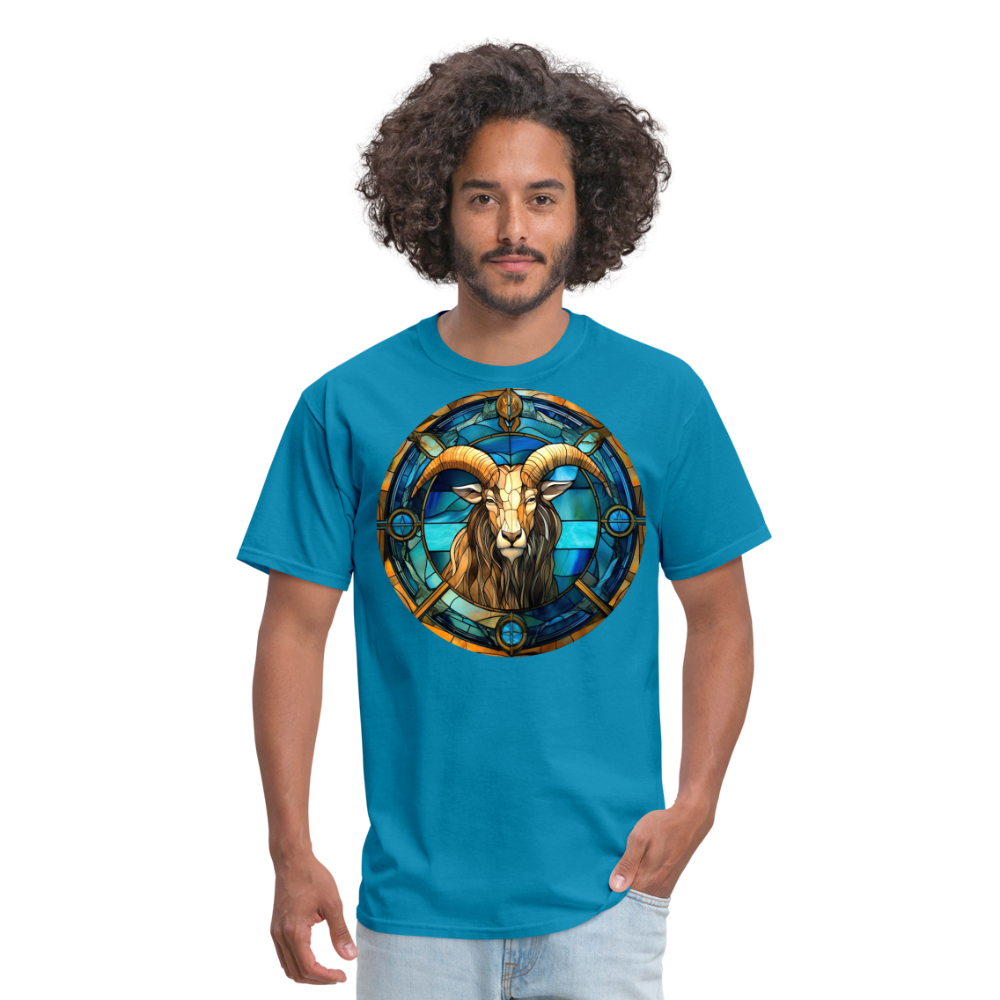 Men's Mosaic Capricorn Classic T-Shirt - turquoise