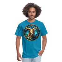 Thumbnail for Men's Mosaic Capricorn Classic T-Shirt - turquoise