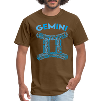 Thumbnail for Men's Power Words Gemini Classic T-Shirt - brown