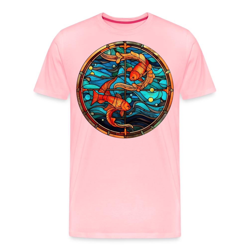 Men's Mosaic Pisces Premium T-Shirt - pink