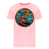 Thumbnail for Men's Mosaic Pisces Premium T-Shirt - pink