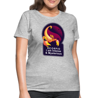 Thumbnail for Women's Glow Scorpio T-Shirt - heather gray