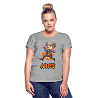 Thumbnail for Women's Playful Aries Relaxed Fit T-Shirt - heather gray