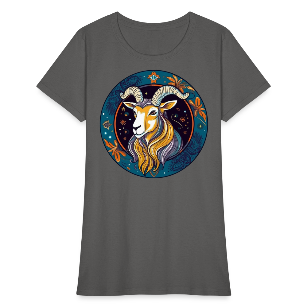 Women's Mythical Capricorn T-Shirt - charcoal