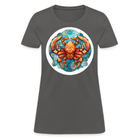 Thumbnail for Women's Symbol Cancer T-Shirt - charcoal