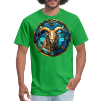 Thumbnail for Men's Mosaic Capricorn Classic T-Shirt - bright green