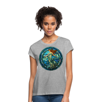 Thumbnail for Women's Mosaic Aquarius Relaxed Fit T-Shirt - heather gray