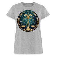 Thumbnail for Women's Mystic Libra Relaxed Fit T-Shirt - heather gray