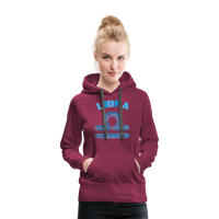 Thumbnail for Women's Power Words Libra Premium Hoodie - burgundy