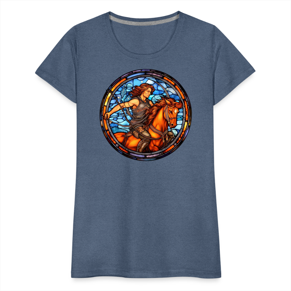 Women’s Mosaic Sagittarius Premium T-Shirt - heather blue