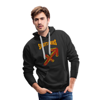 Thumbnail for Men's Power Words Sagittarius Premium Hoodie - black