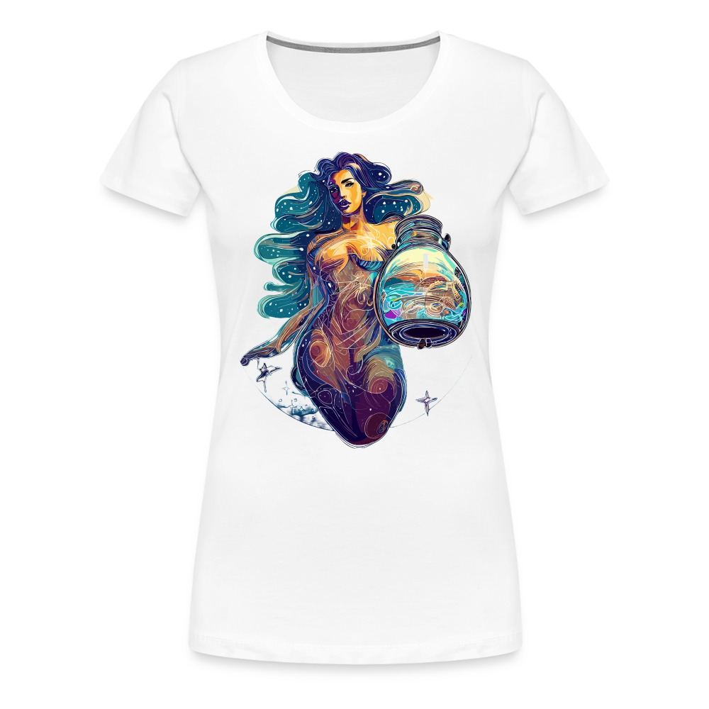 Women’s Mythical Aquarius Premium T-Shirt - white