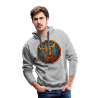 Thumbnail for Men’s Mosaic Taurus Premium Hoodie - heather grey