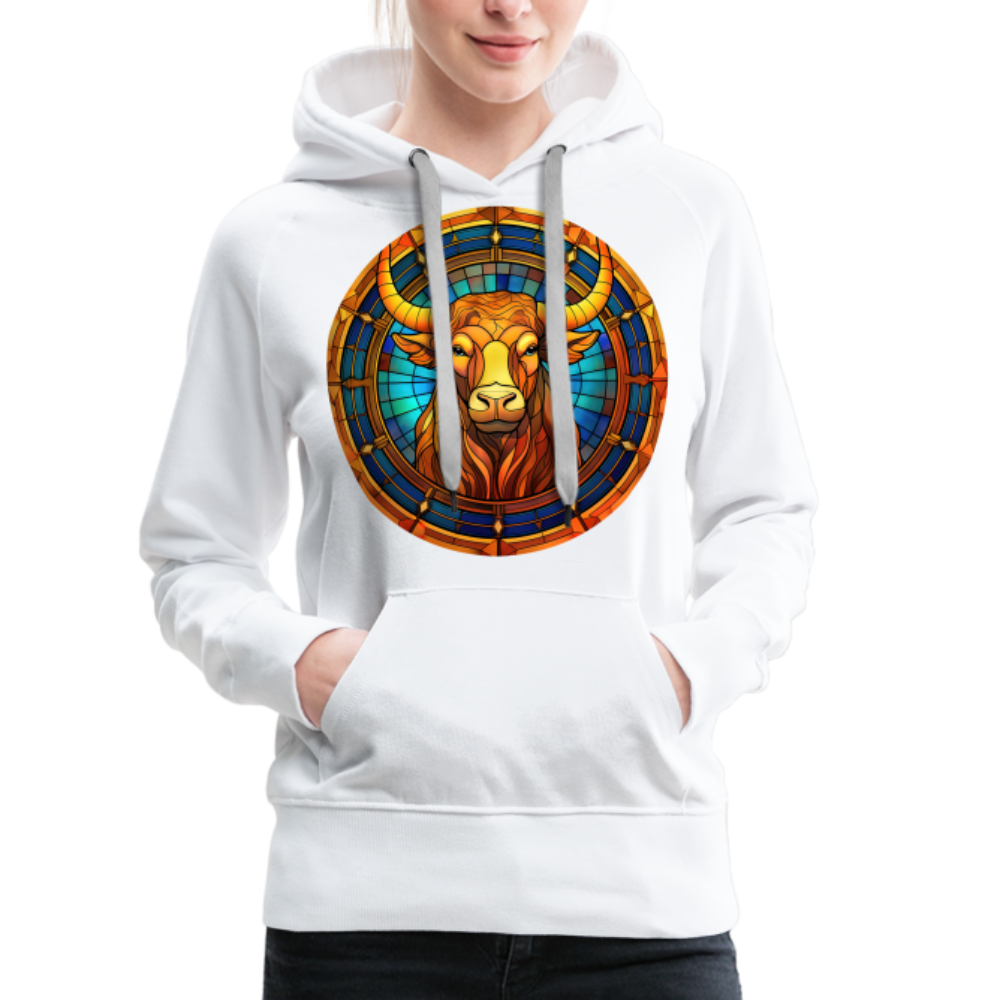 Women’s Mosaic Taurus Premium Hoodie - white