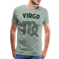 Thumbnail for Men's Power Words Virgo Premium T-Shirt - steel green