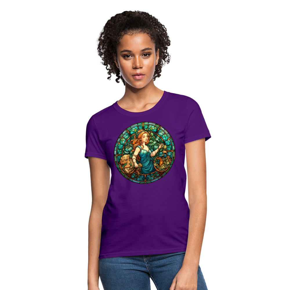 Women's Mosaic Virgo T-Shirt - purple