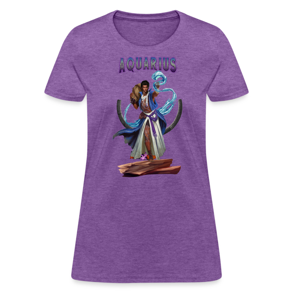 Women's Astral Aquarius T-Shirt - purple heather