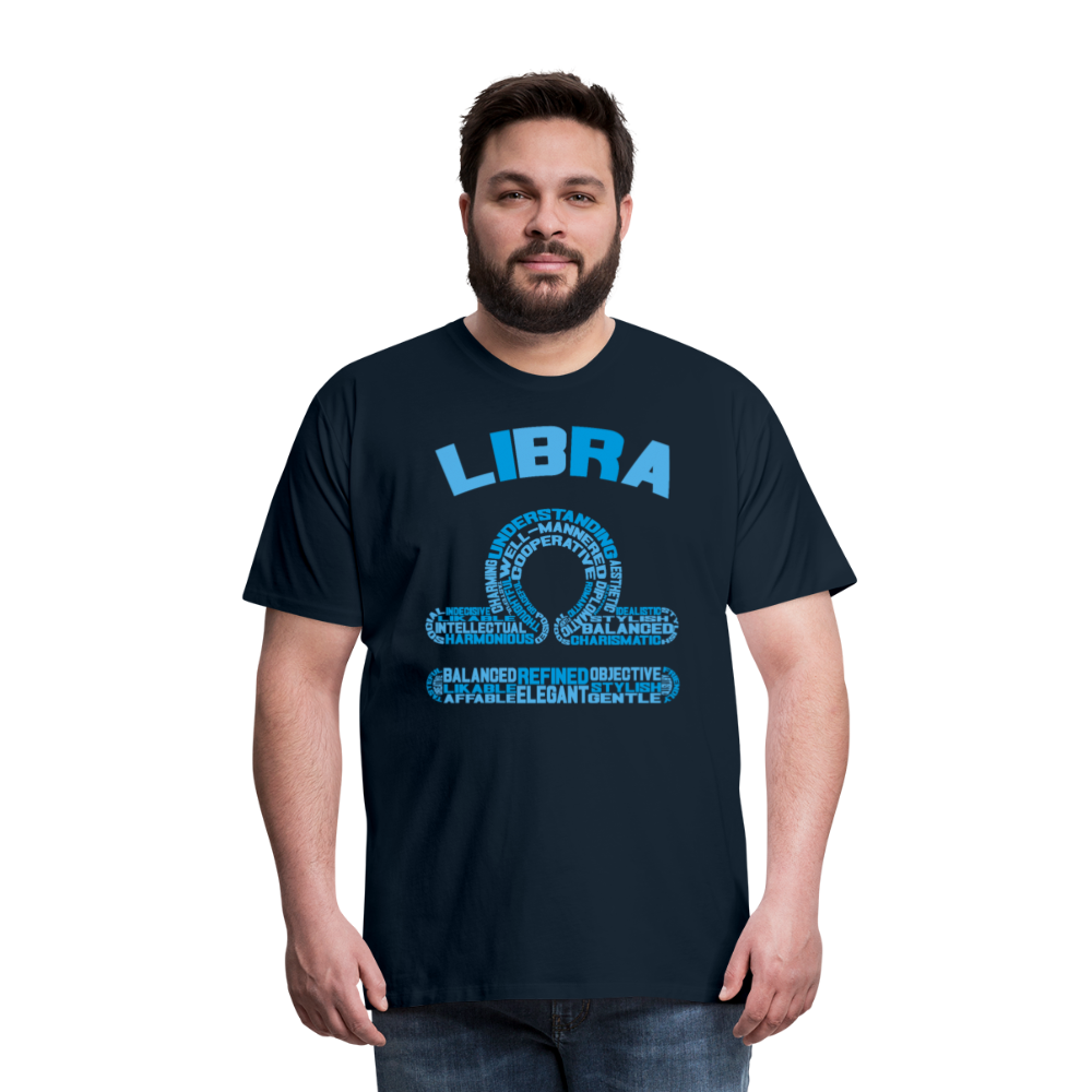 Men's Power Words Libra Premium T-Shirt - deep navy