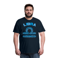 Thumbnail for Men's Power Words Libra Premium T-Shirt - deep navy