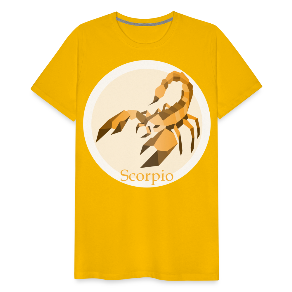 Men's Mosaic Scorpio Premium T-Shirt - sun yellow