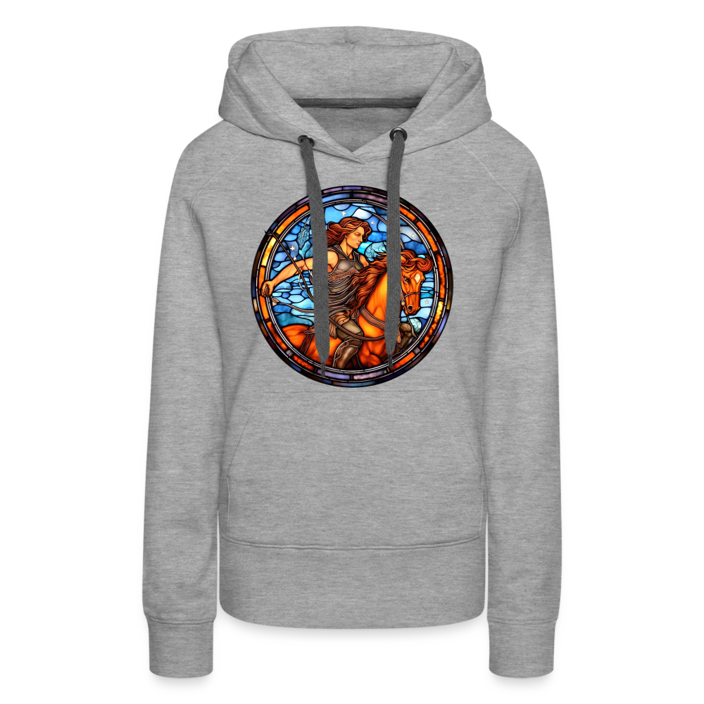 Women’s Mosaic Sagittarius Premium Hoodie - heather grey