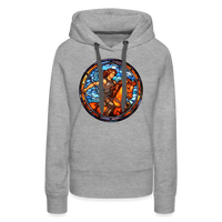 Thumbnail for Women’s Mosaic Sagittarius Premium Hoodie - heather grey