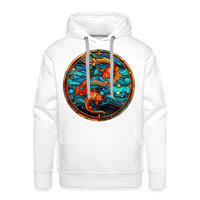 Thumbnail for Men’s Mosaic Pisces Premium Hoodie - white