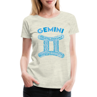 Thumbnail for Women's Power Words Gemini Premium T-Shirt - heather oatmeal