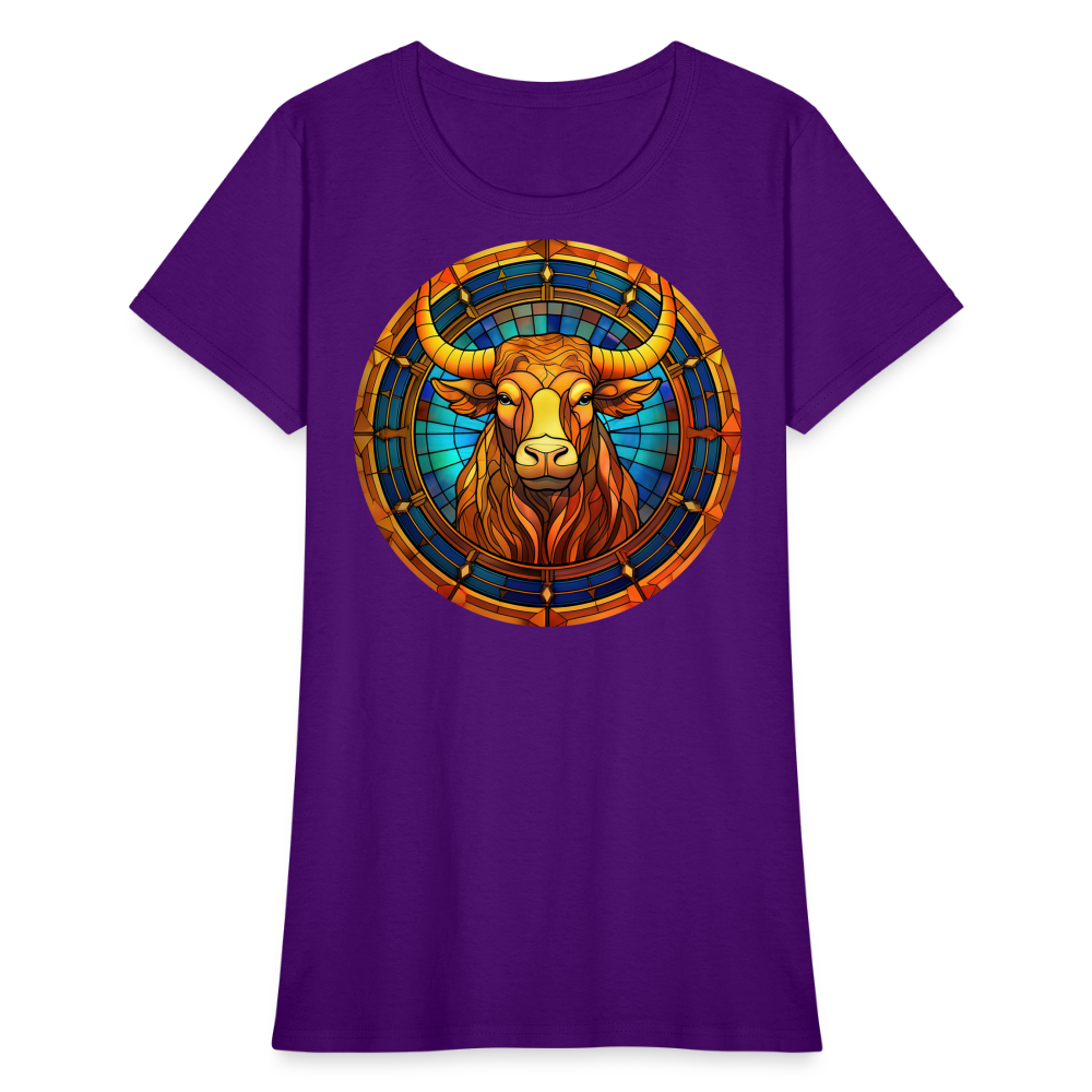 Women's Mosaic Taurus T-Shirt - purple