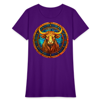 Thumbnail for Women's Mosaic Taurus T-Shirt - purple