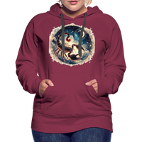 Thumbnail for Women’s Mythical Scorpio Premium Hoodie - burgundy