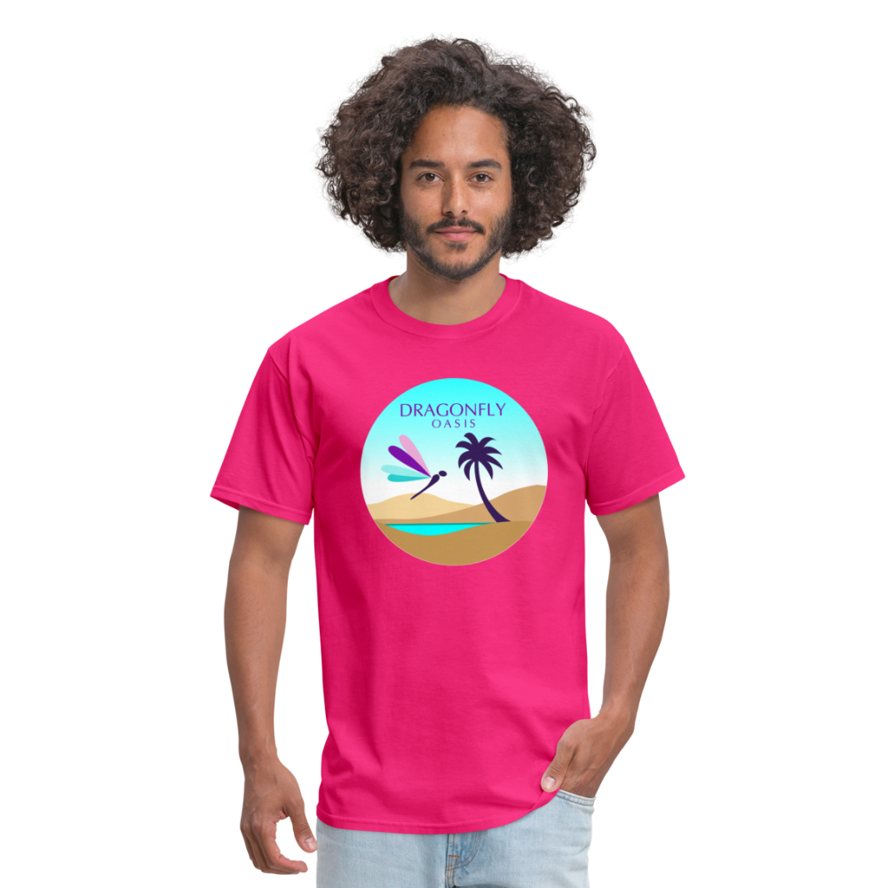 Men's Dragonfly 2nd Logo Classic T-Shirt - fuchsia