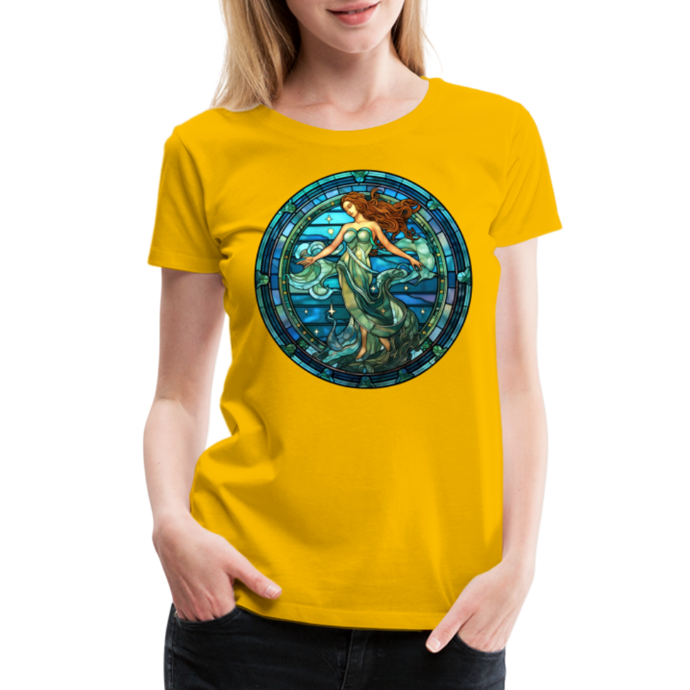 Women’s Mosaic Aquarius Premium T-Shirt - sun yellow