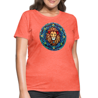 Thumbnail for Women's Mosaic Leo T-Shirt - heather coral