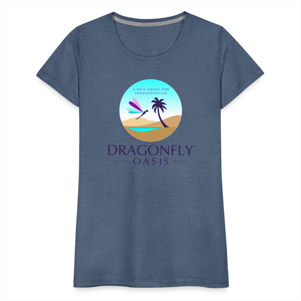 Women's Dragonfly Oasis V.1 Premium T-Shirt - heather blue