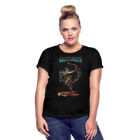 Thumbnail for Women's Astral Sagittarius Relaxed Fit T-Shirt - black