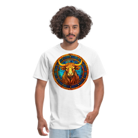 Thumbnail for Men's Mosaic Taurus Classic T-Shirt - white