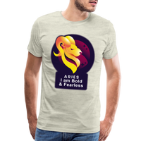 Thumbnail for Men's Glow Aries Premium T-Shirt - heather oatmeal