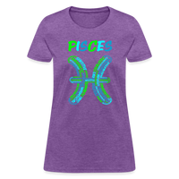 Thumbnail for Women's Power Words Pisces T-Shirt - purple heather