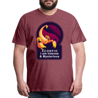 Thumbnail for Men's Glow Scorpio Premium T-Shirt - heather burgundy