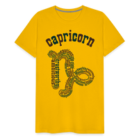 Thumbnail for Men's Power Words Capricorn Premium T-Shirt - sun yellow