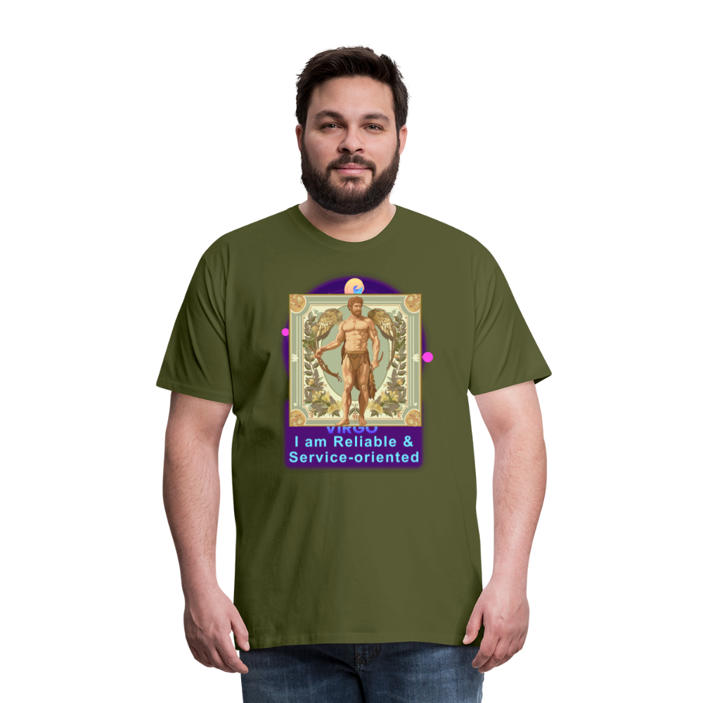 Men's Mythical Virgo Premium T-Shirt - olive green