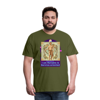 Thumbnail for Men's Mythical Virgo Premium T-Shirt - olive green