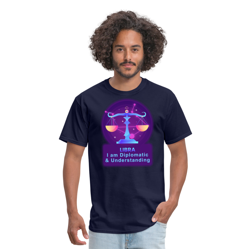 Men's Neon Libra Classic T-Shirt - navy