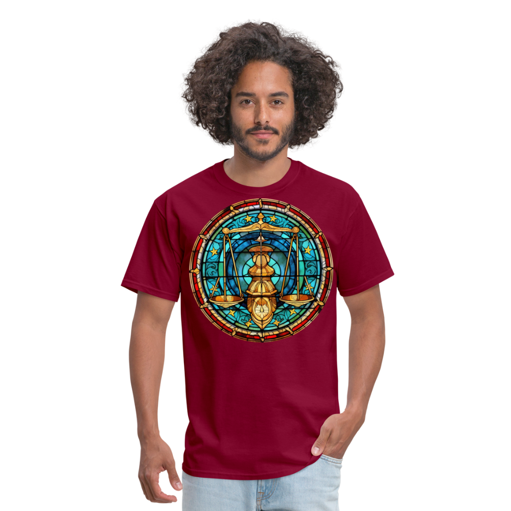 Men's Mosaic Libra Classic T-Shirt - burgundy