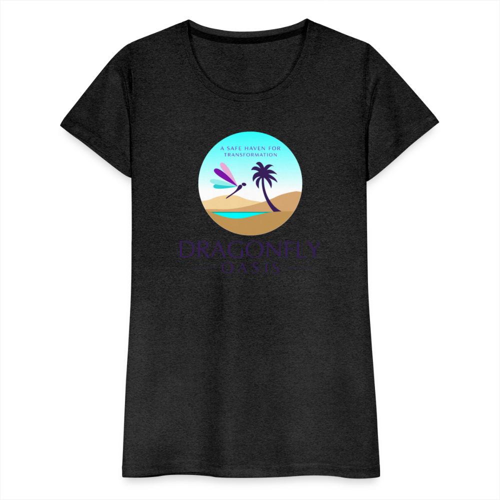 Women's Dragonfly Oasis V.1 Premium T-Shirt - charcoal grey